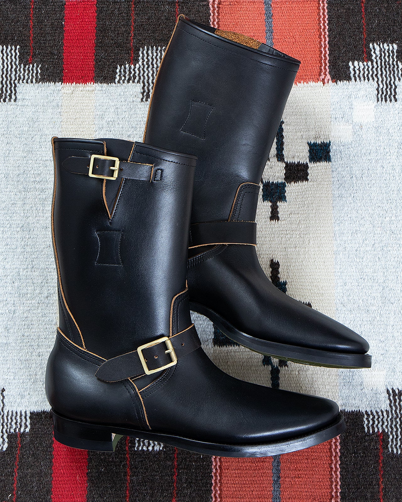 Clinch Engineer Boots, CN-Standard Last, Soft Toe, Gustave Cowhide, Black (Tea Core) - Image 2