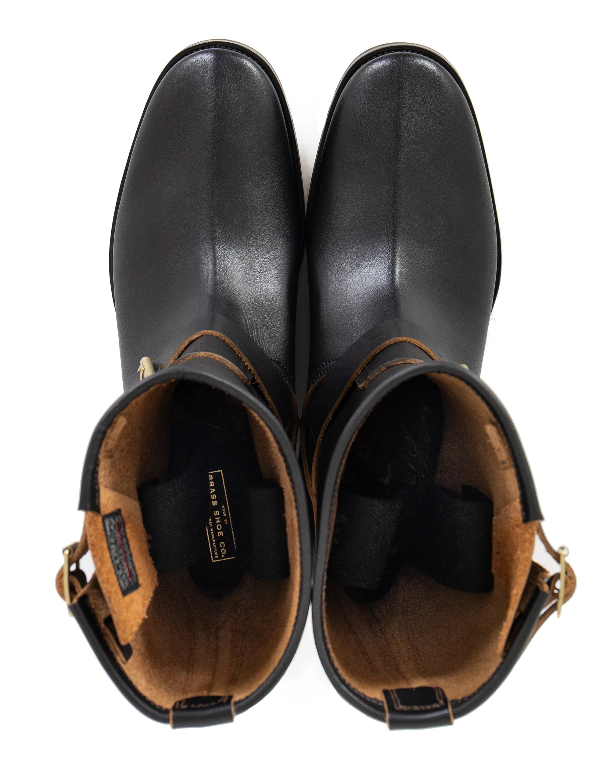 Clinch Engineer Boots, CN-Standard Last, Soft Toe, Gustave Cowhide, Black (Tea Core) - Image 4