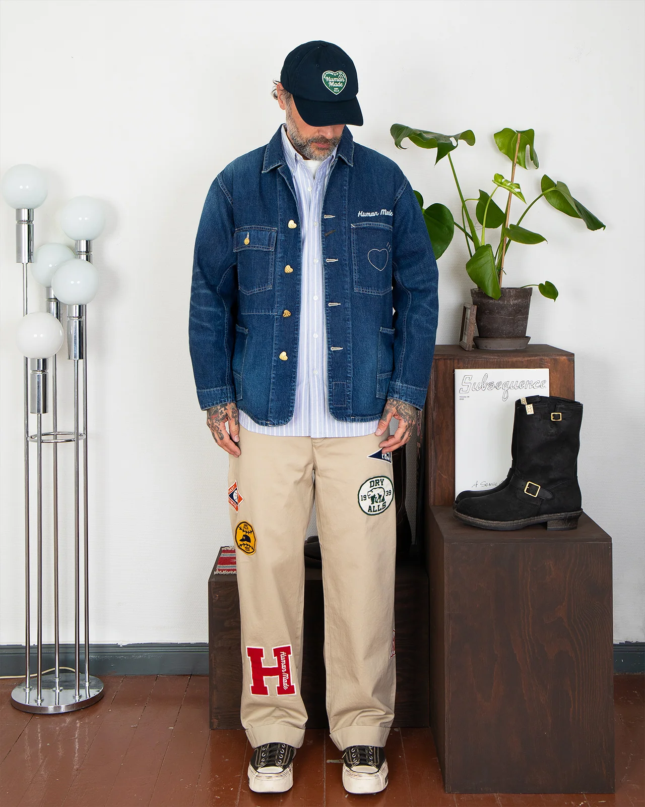 Human Made College Pants, Beige - Image 2