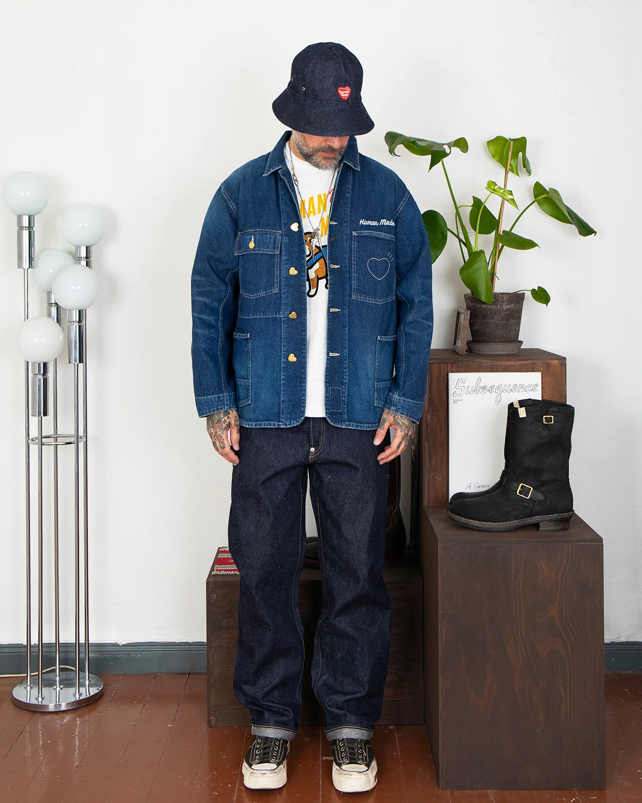 Human Made Denim Coverall Jacket - Image 3