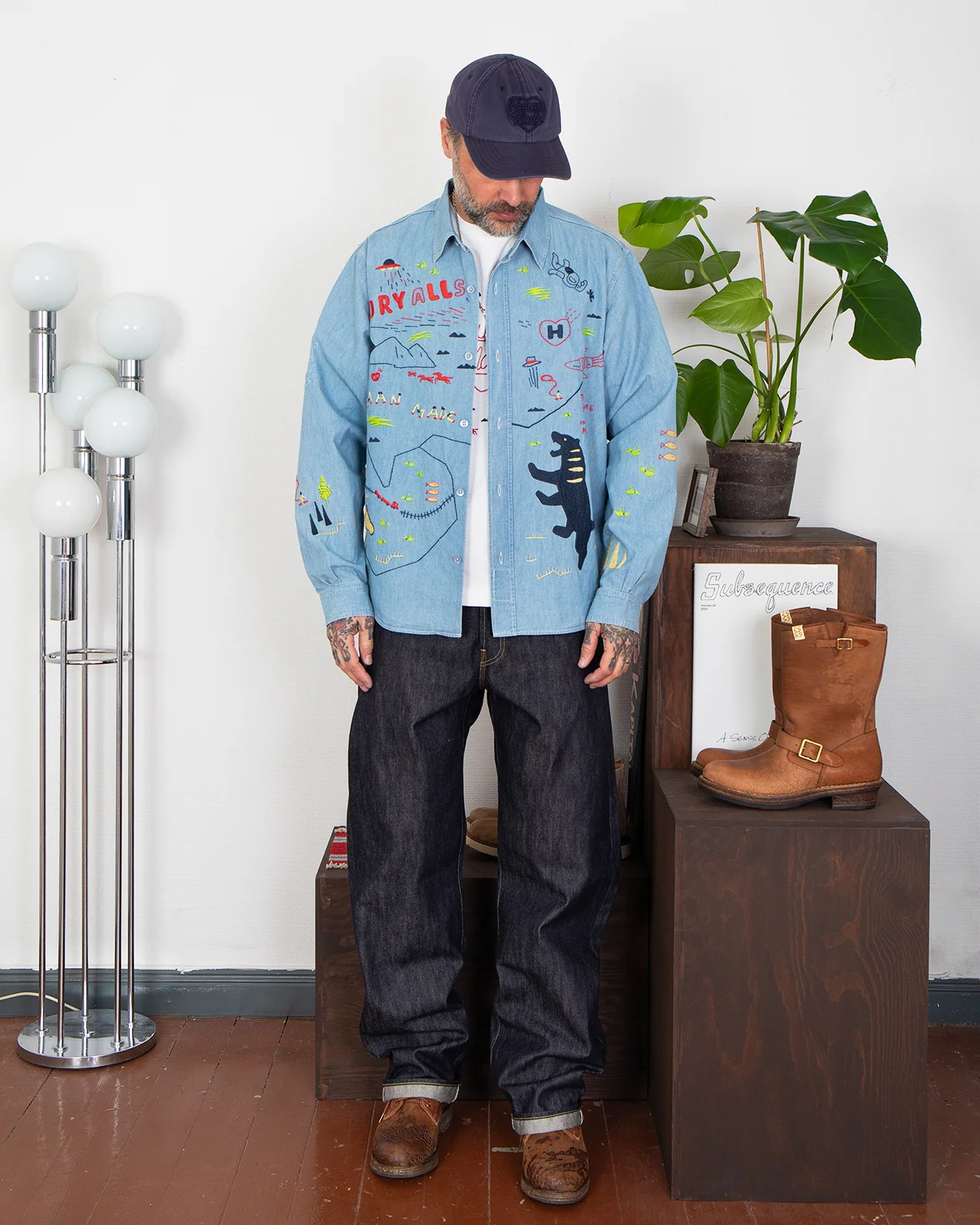 Human Made Embroidered Work Shirt - Image 2