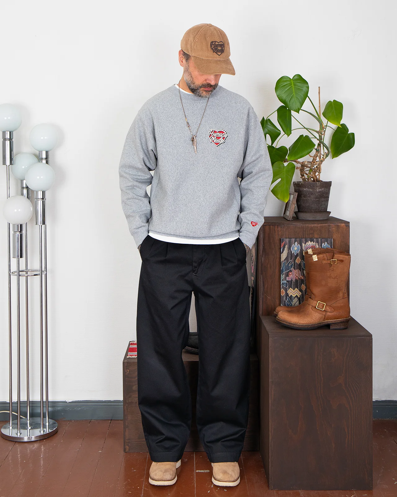 Human Made Heavyweight Sweatshirt, Gray - Image 2