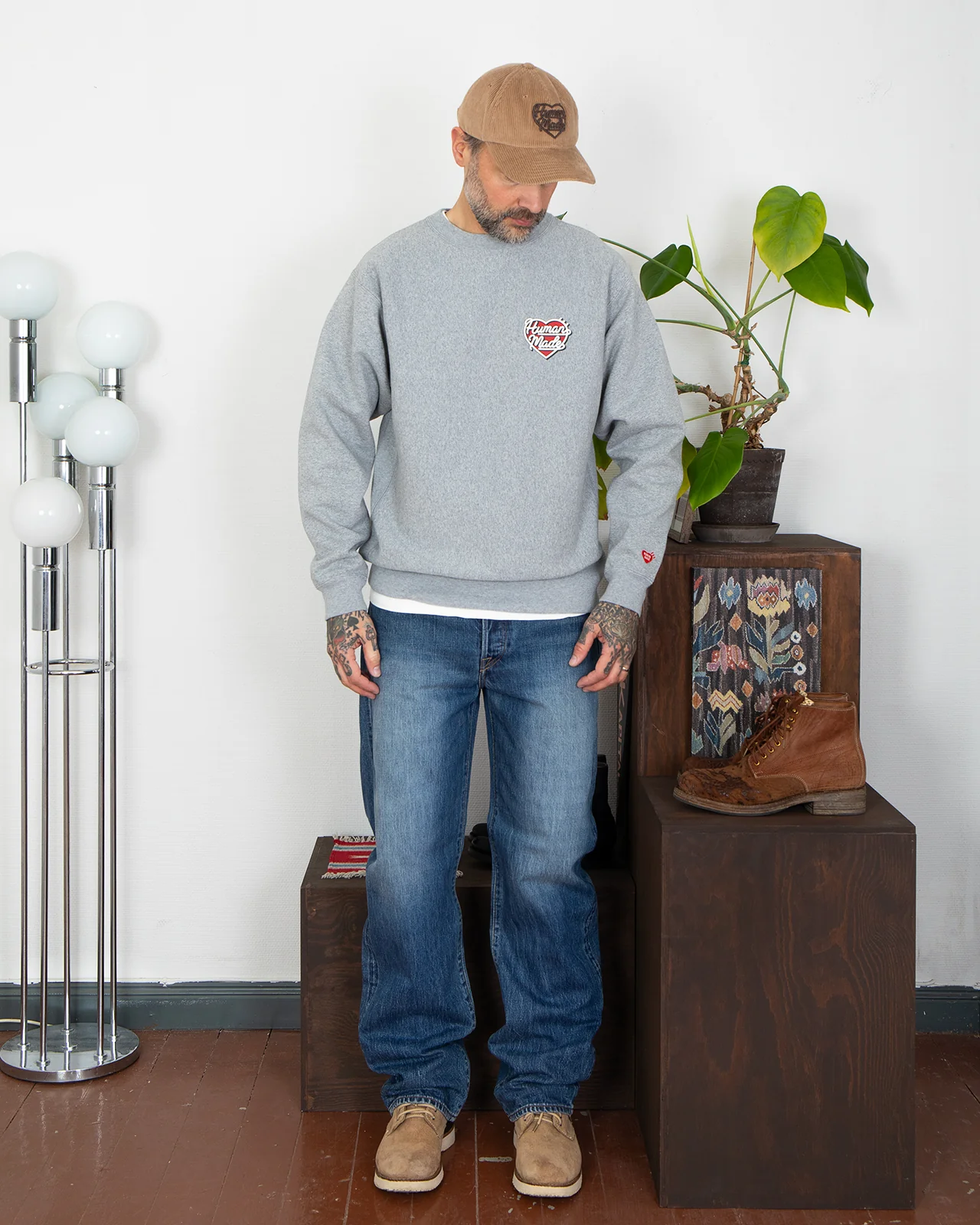 Human Made Heavyweight Sweatshirt, Gray - Image 6