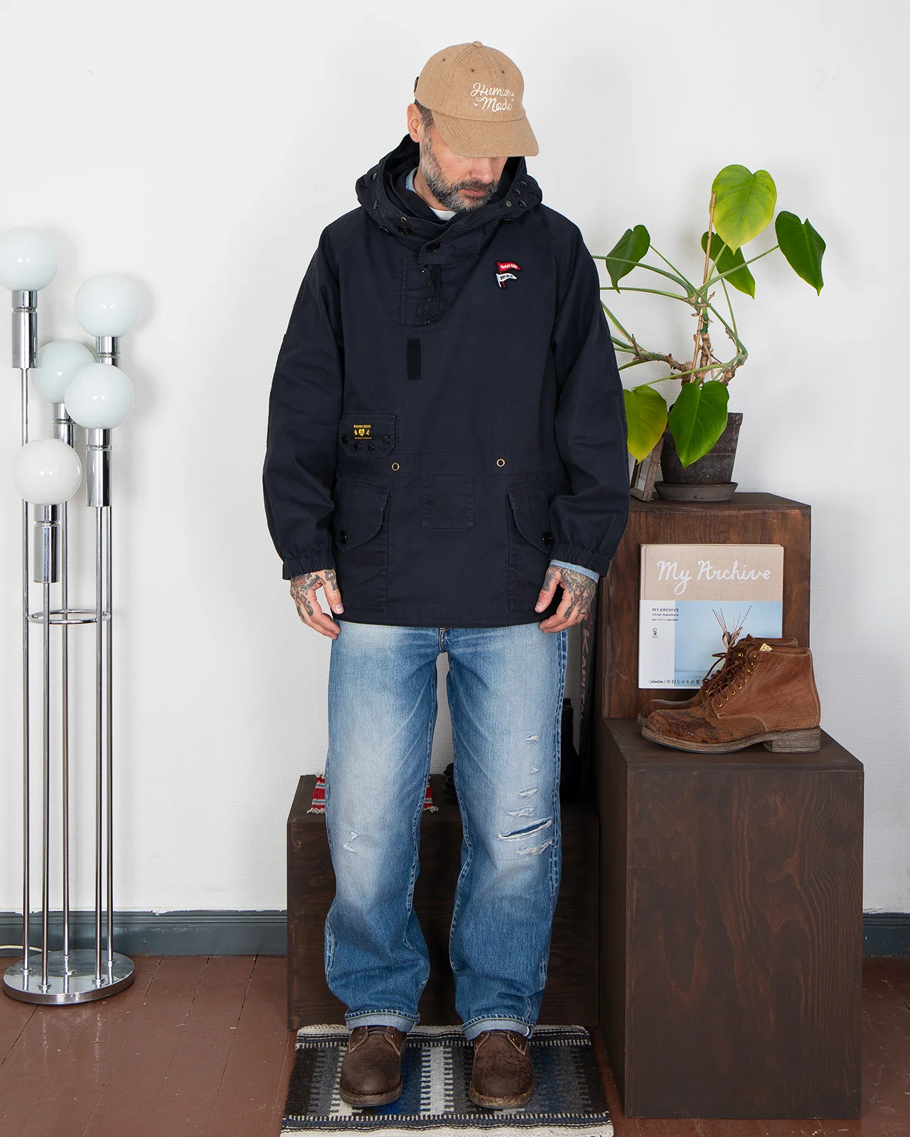Human Made Military Smock, Navy - Image 2