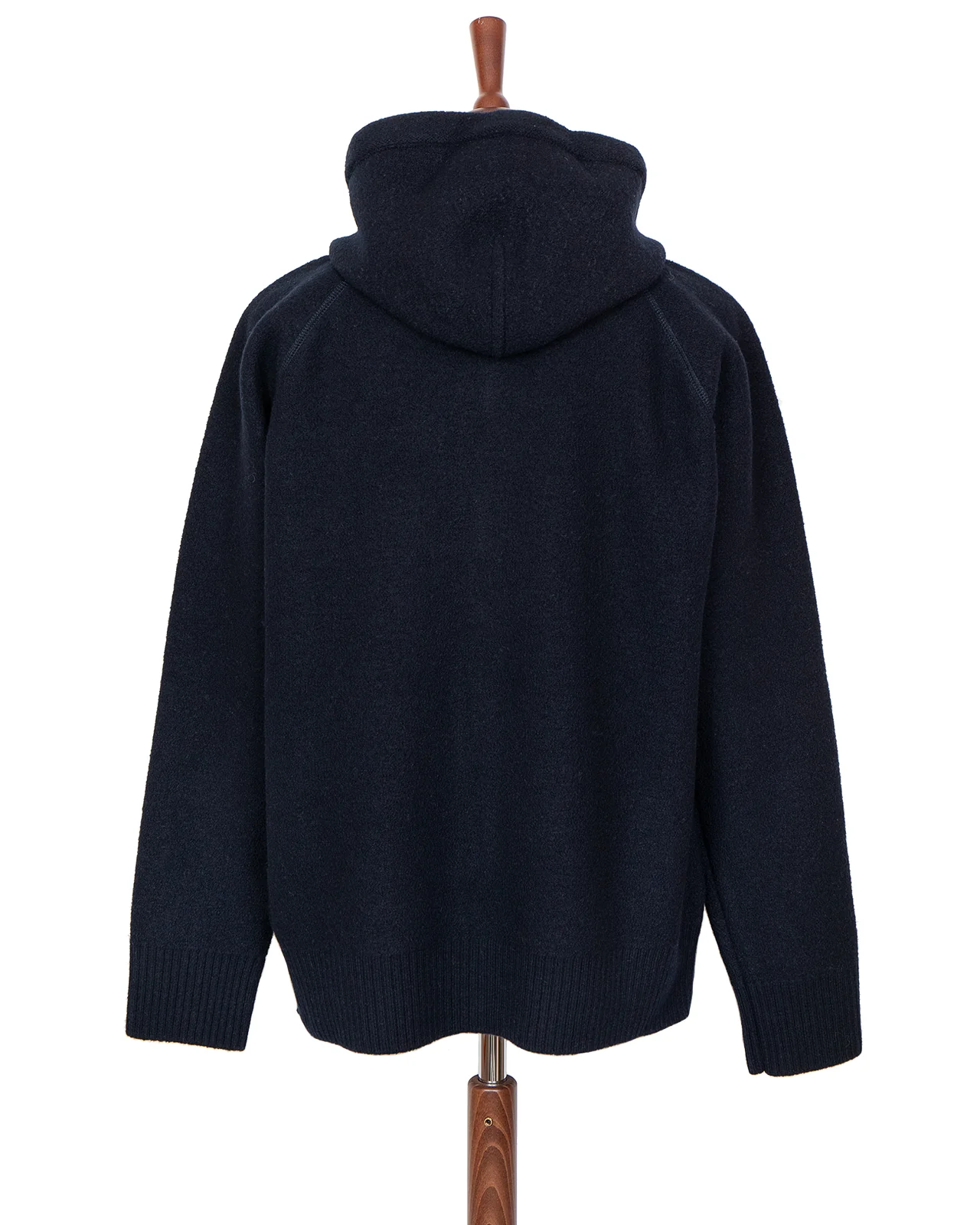 Indigofera Bighorn Wool Hoodie, Navy - Image 4