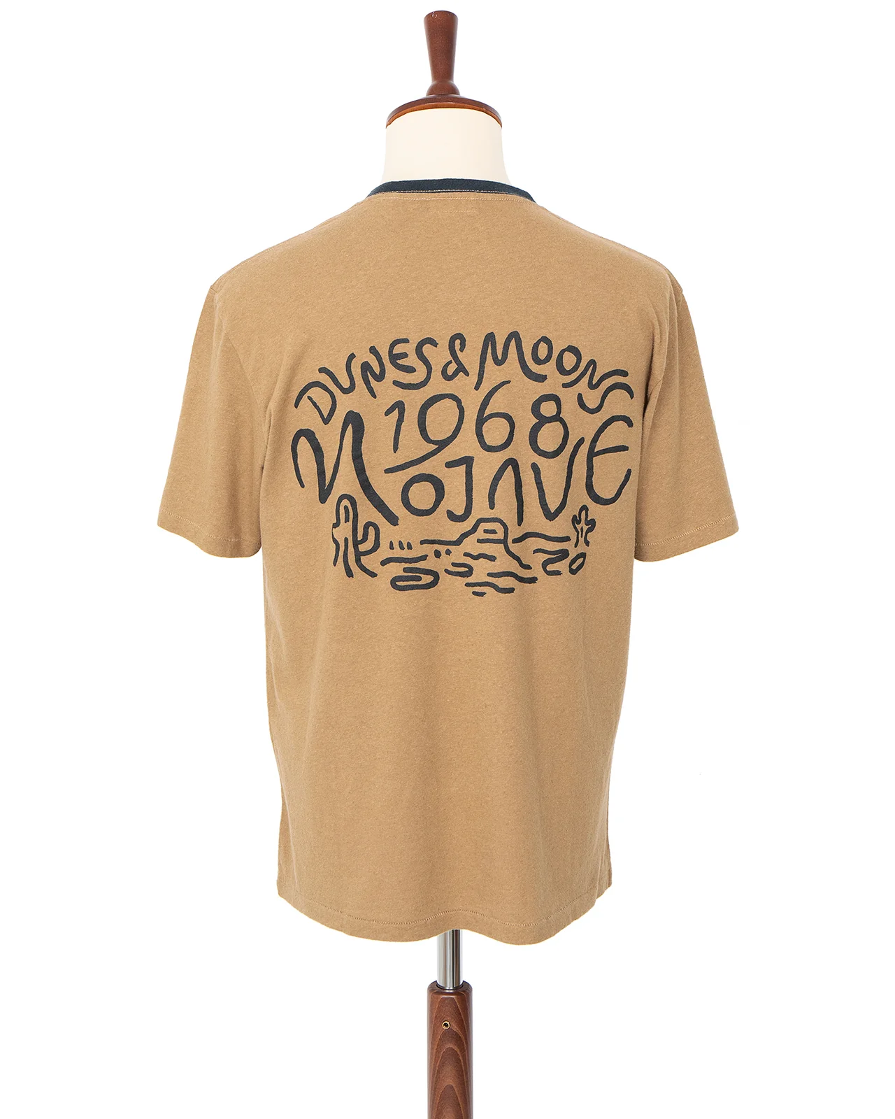 Indigofera Blake T-Shirt, Chesnut, Dunes & Moons - Image 2