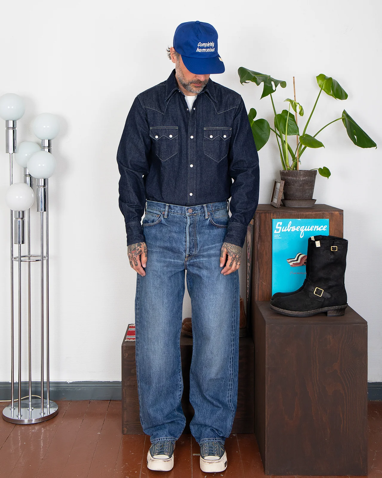 Indigofera Bowman Shirt, 50s Denim, Soaked - Image 2
