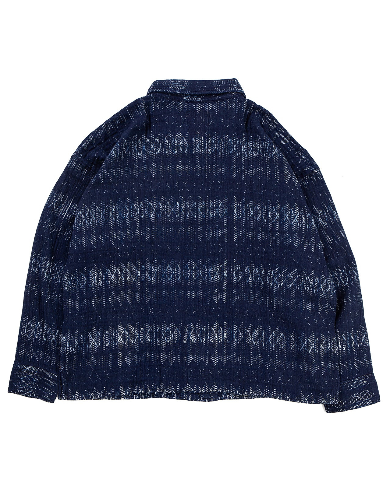 Indigofera Caleb Shirt, Sashiko Check, Indigo - Image 5