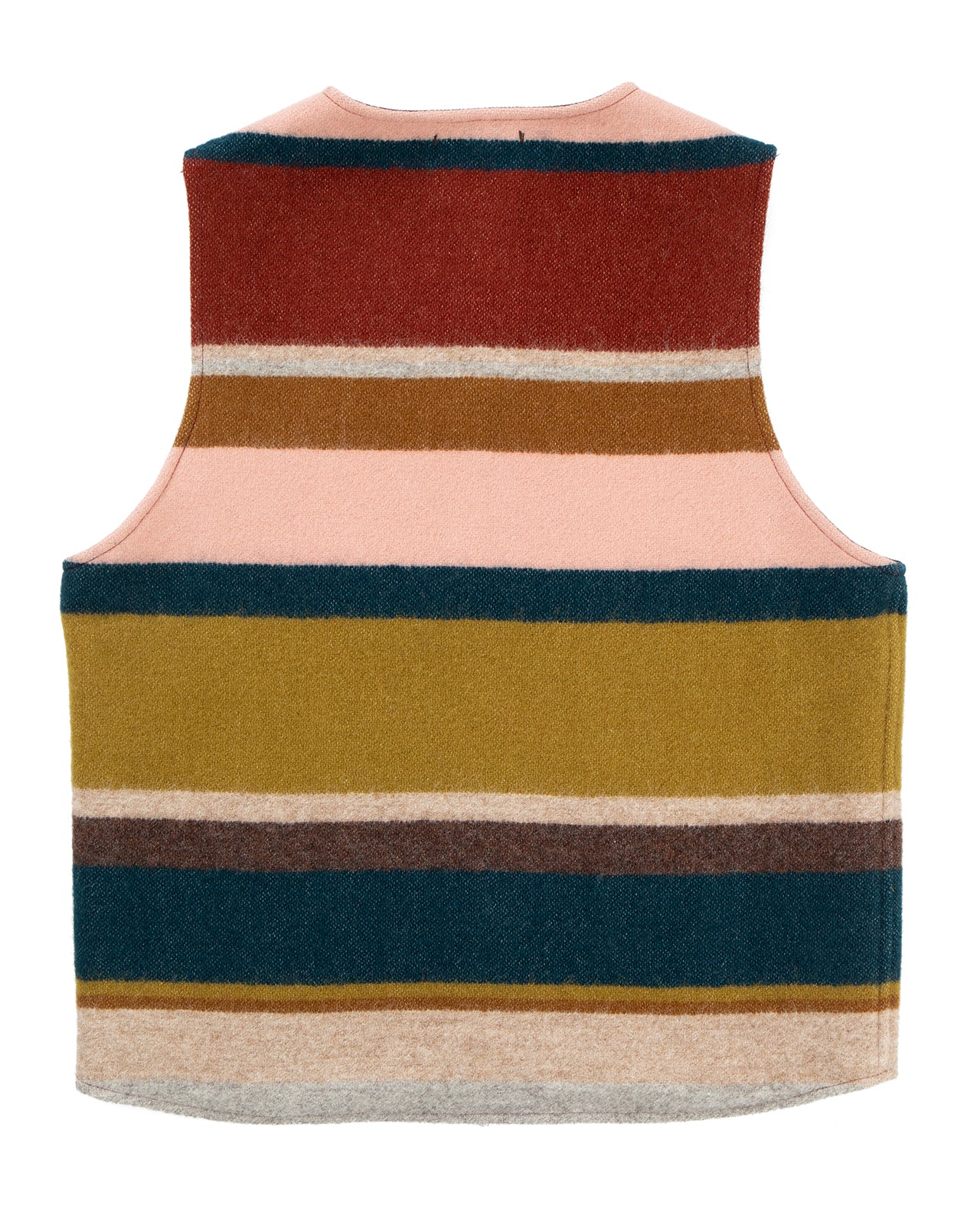 Indigofera Catskill Vest, Striped Wool Blanket - Image 5