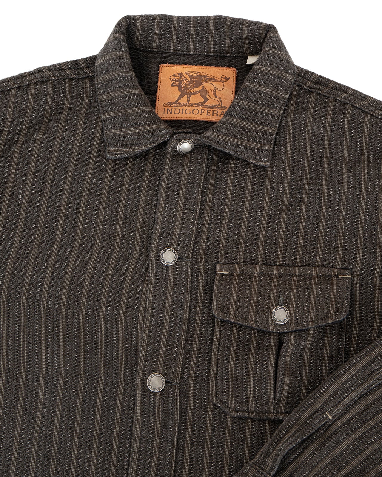 Indigofera Conway Jacket, Charcoal / Beige - Image 2