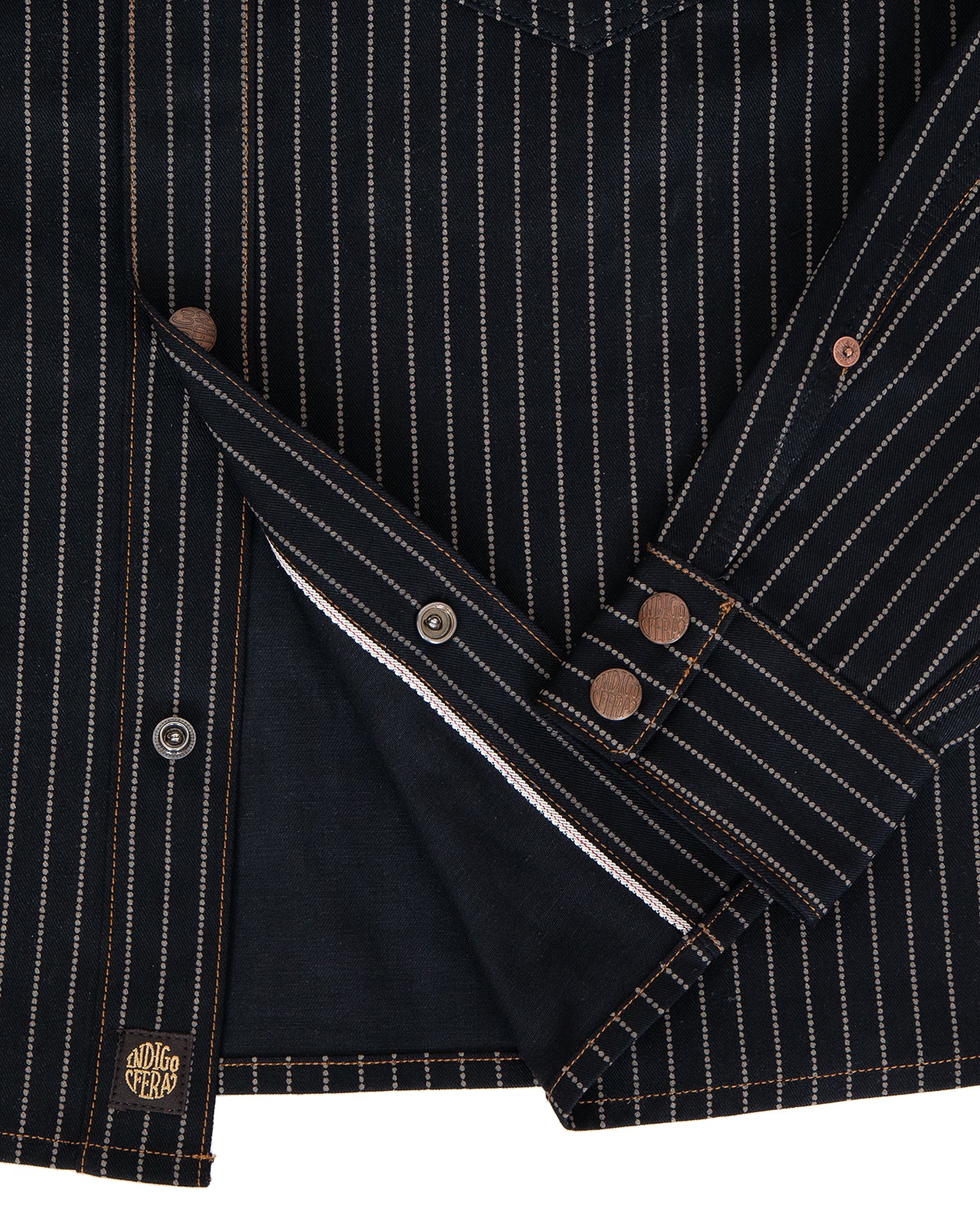 Indigofera Copeland Jacket, Black Wabash Selvage - Image 4