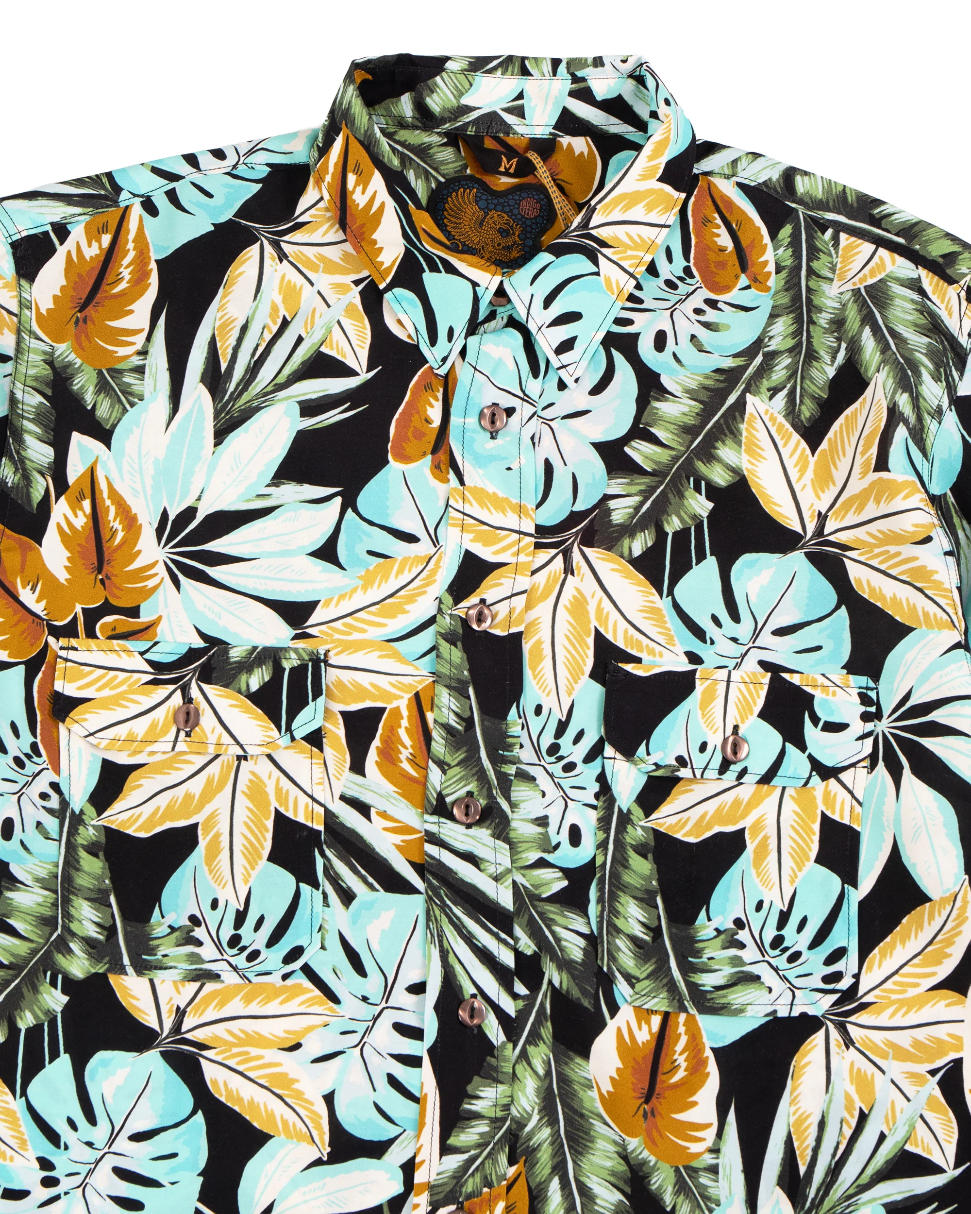 Indigofera Delray Shirt, Hawaii Print - Image 3