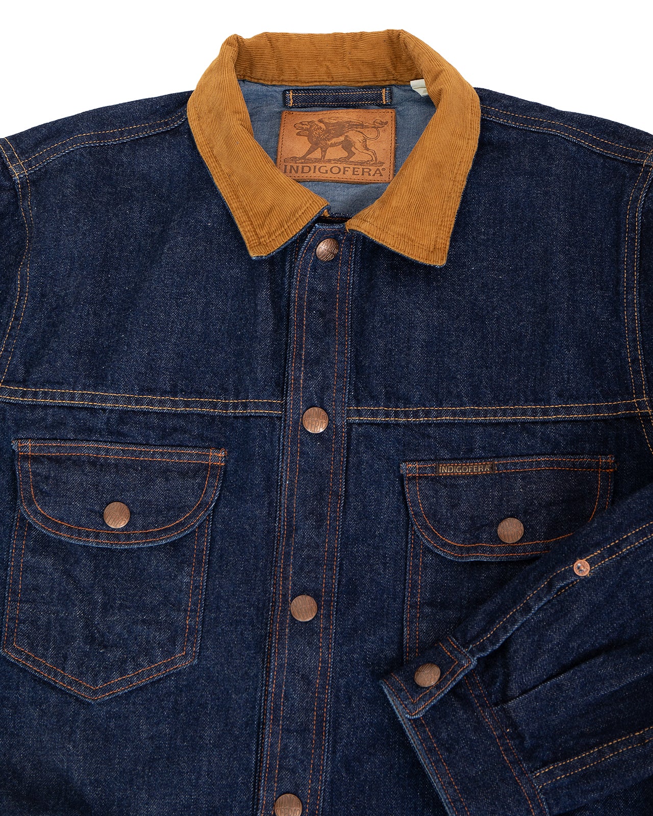 Indigofera Fargo Trucker Jacket, Vintage 70s Denim - Image 3