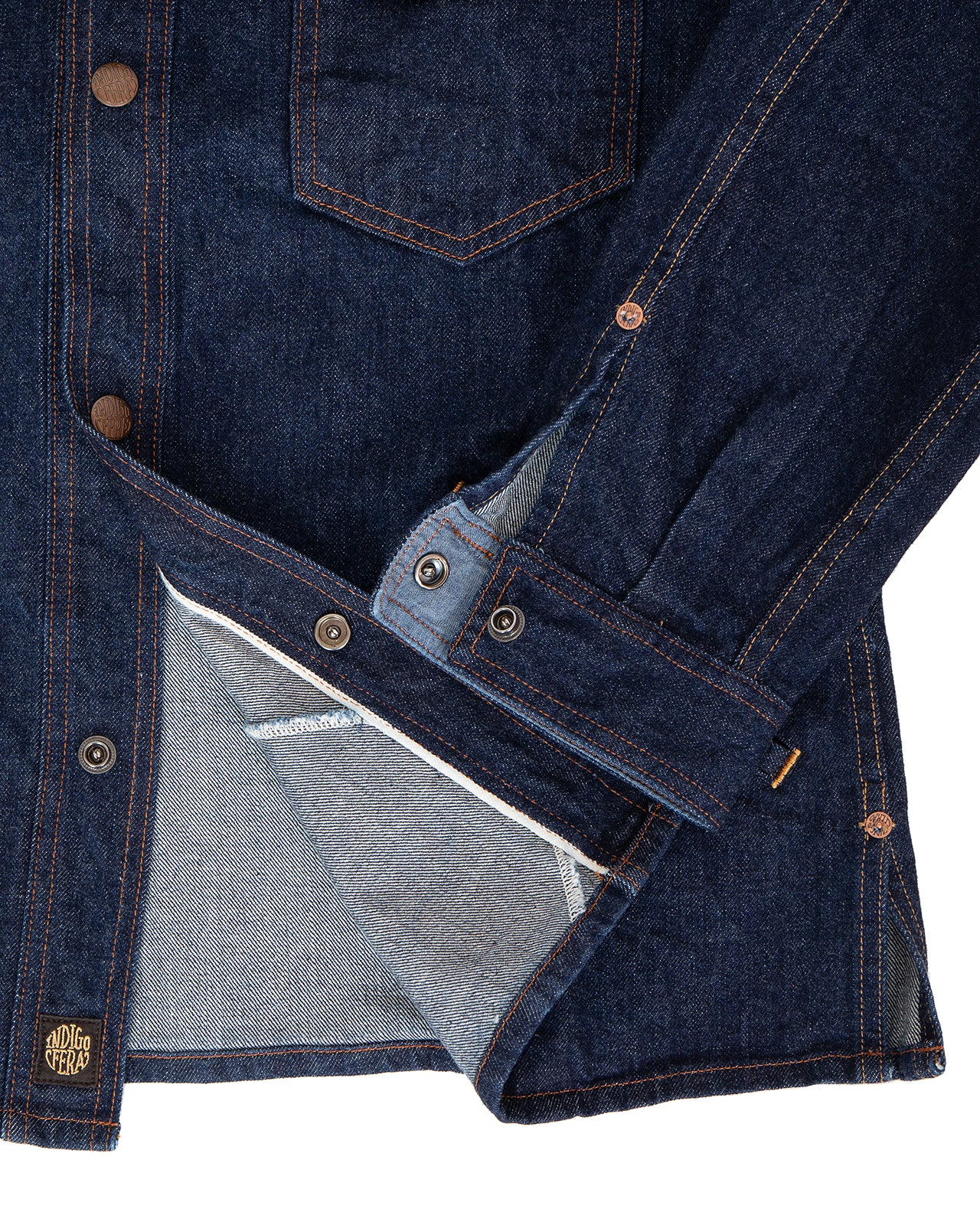 Indigofera Fargo Trucker Jacket, Vintage 70s Denim - Image 4