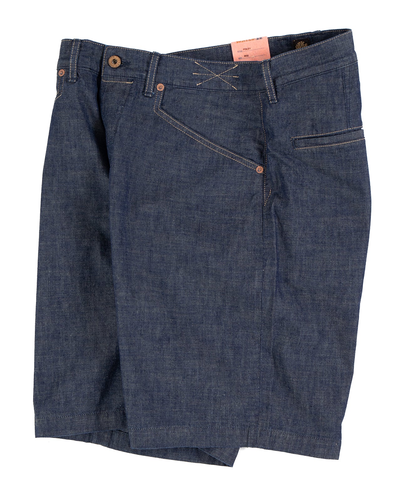 Indigofera Foley Shorts, Military Chambray, Soaked - Image 2
