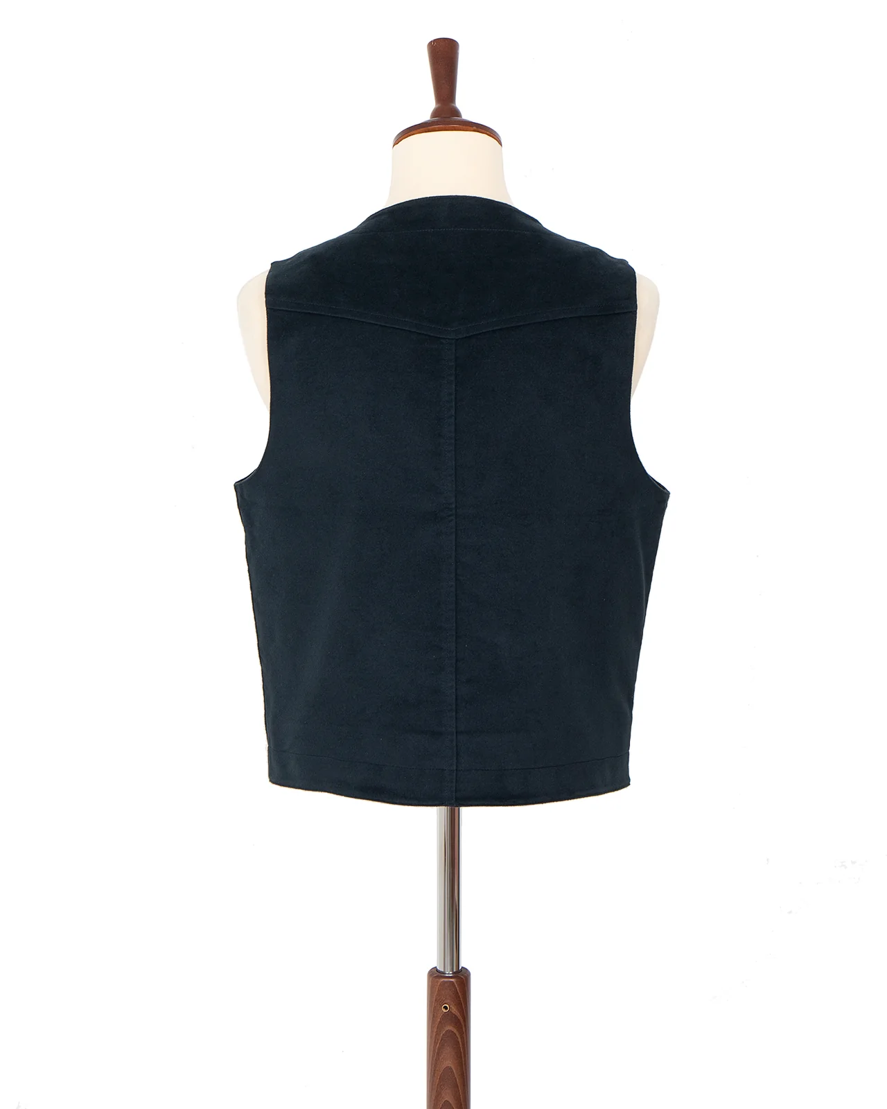 Indigofera Harrison Vest, Moleskin, Gunmetal - Image 5