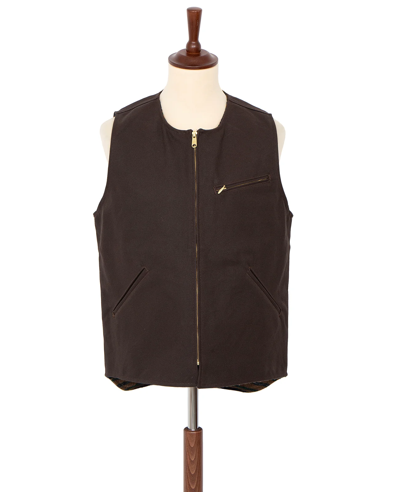 Indigofera Iconic Vest, Smithson Canvas, Brown