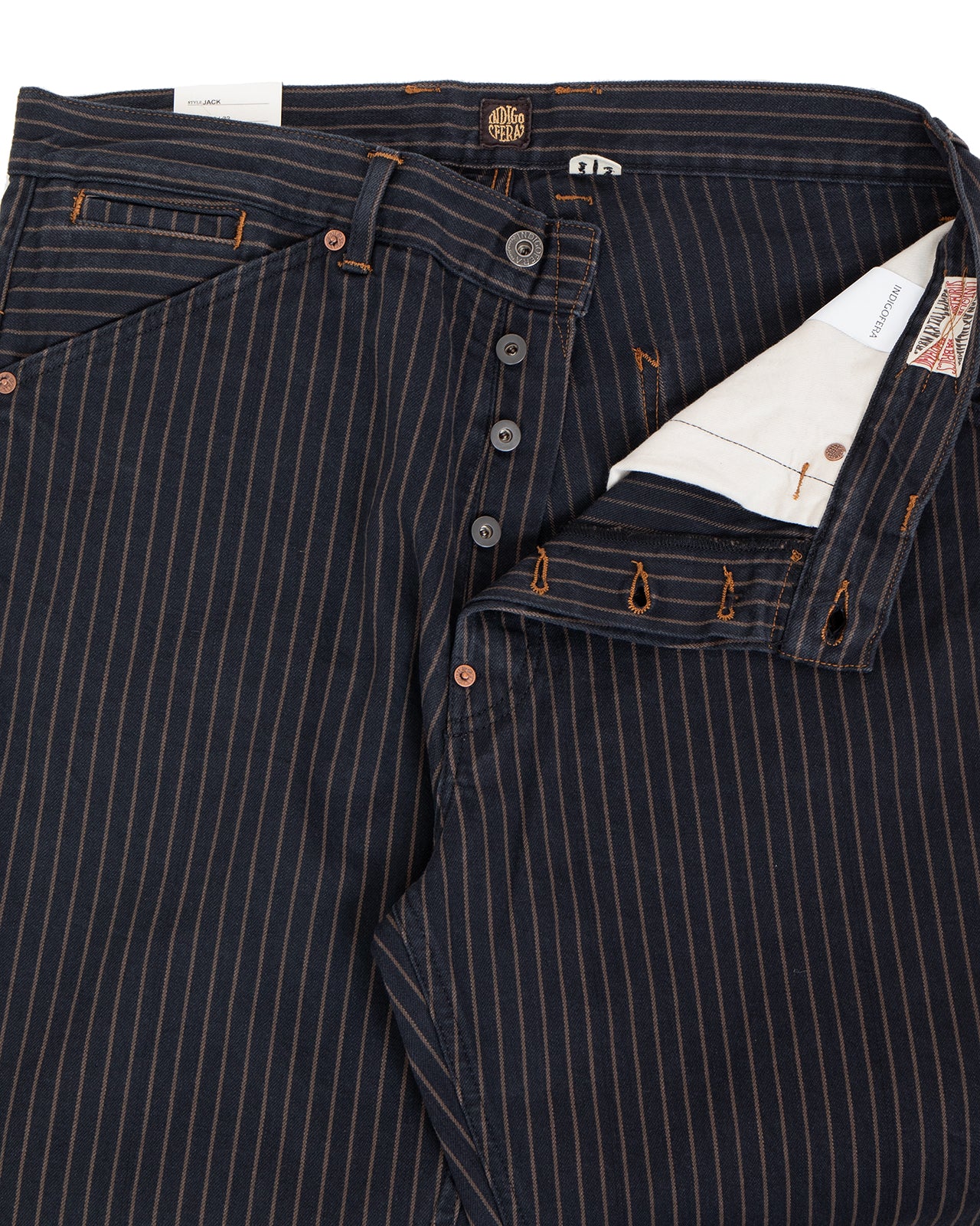 Indigofera Jack Pants, Sable Stripe - Image 4