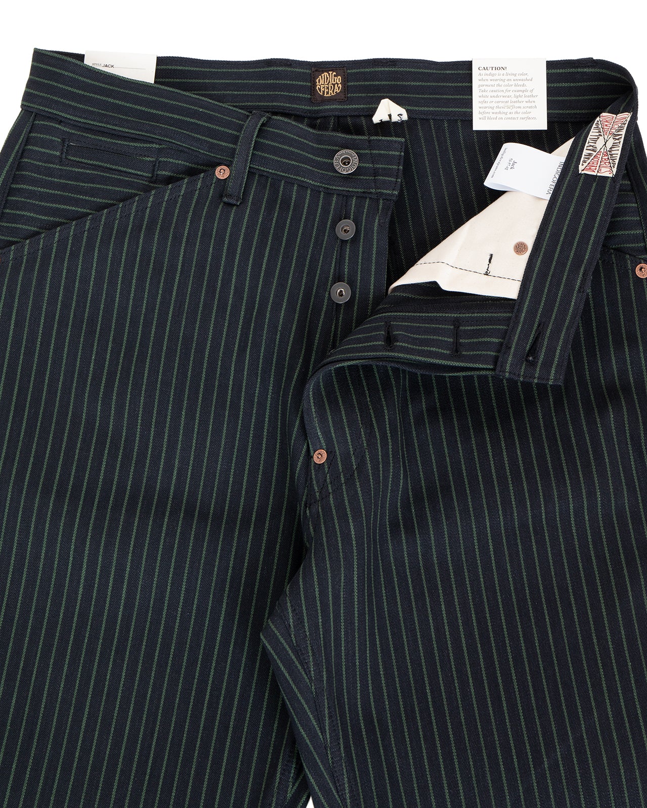 Indigofera Jack Pants, Viridecent Stripe - Image 3