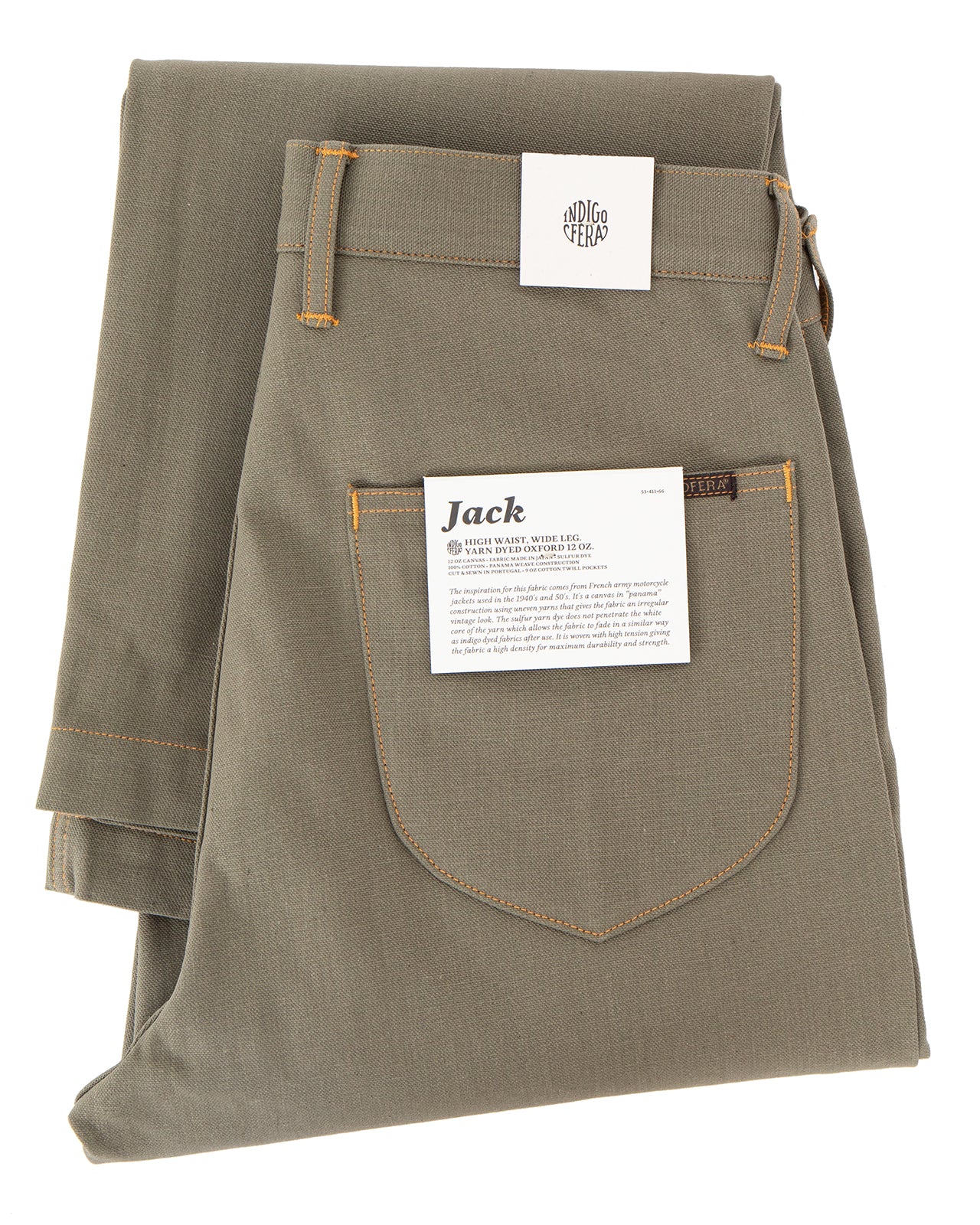 Indigofera Jack Pants, Yarn Dyed Heavy Oxford - Image 4