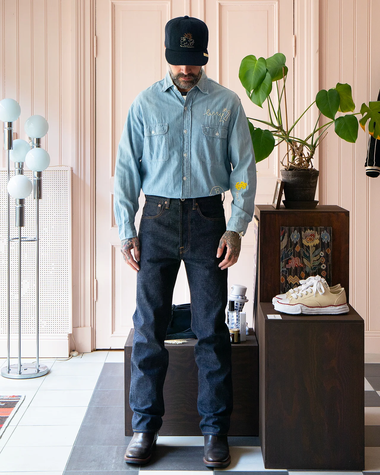 Indigofera Kain Jeans, Kobakama Wolly Denim - Image 2