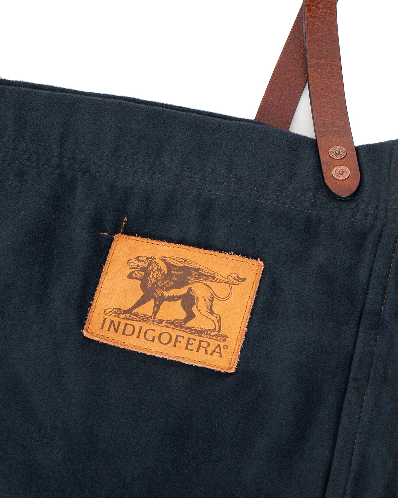 Indigofera Carson Tote Bag, Black Moleskin - Image 3