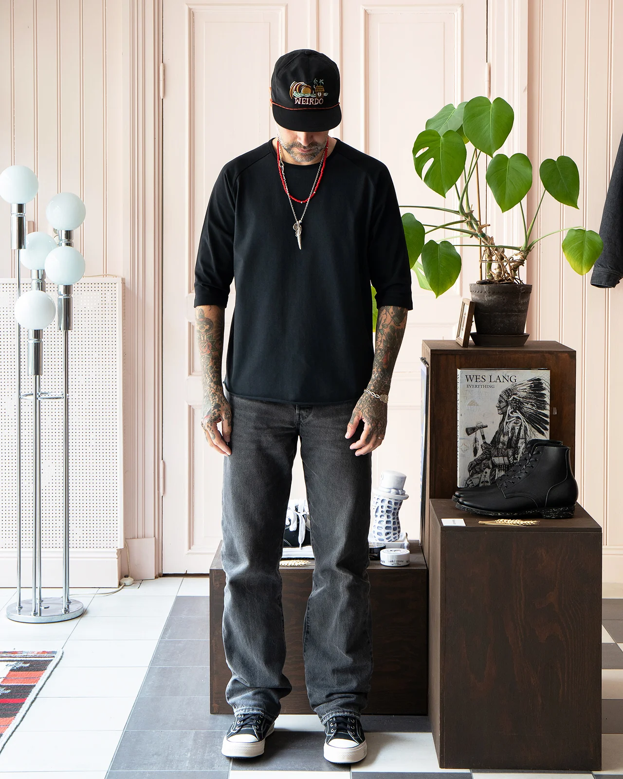 Indigofera Leon Raglan Sweater, Marshall / Black - Image 2