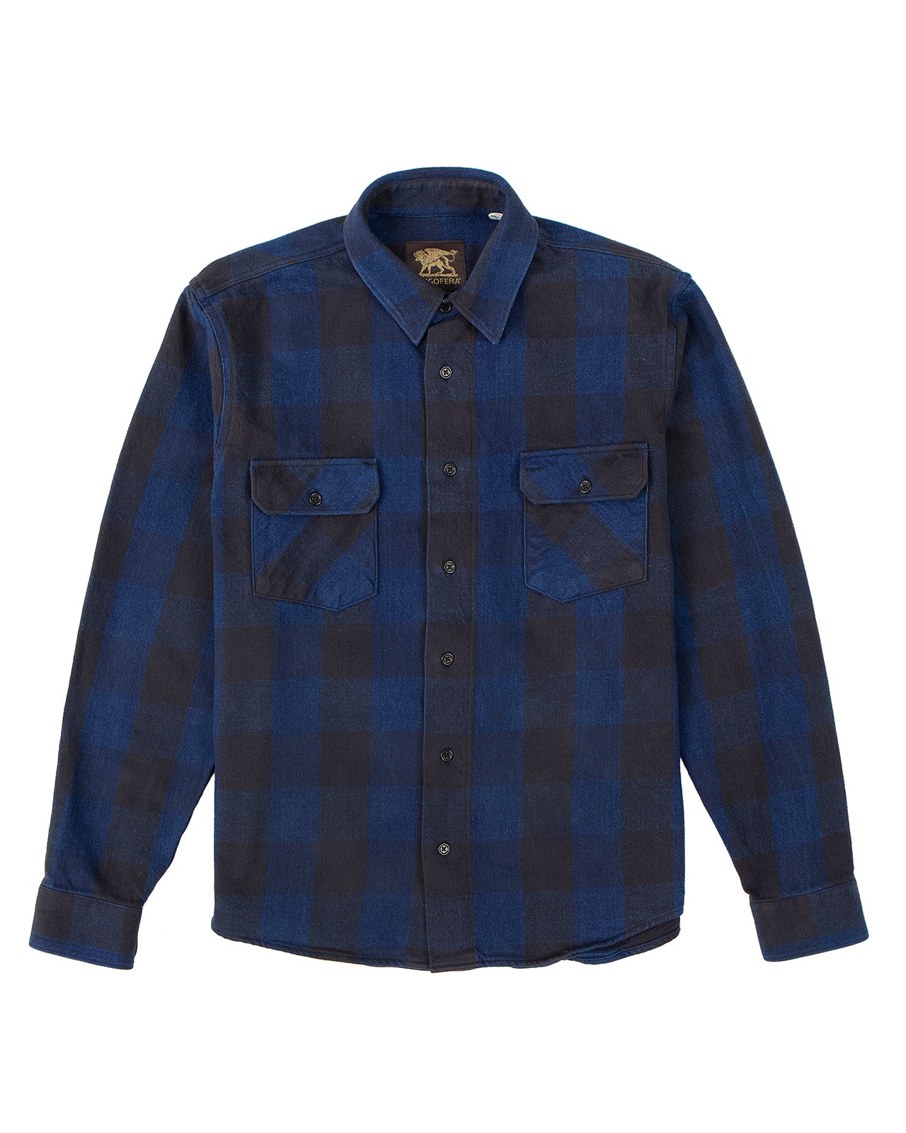 Indigofera Norris Shirt, Black / Indigo - Image 4