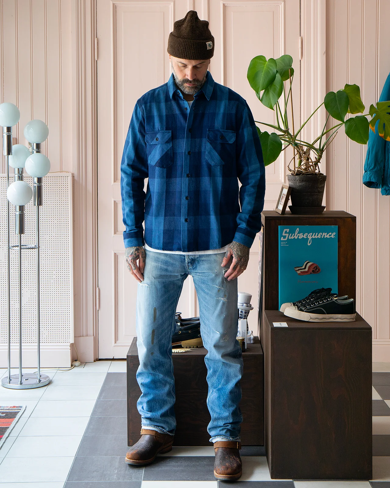 Indigofera Norris Shirt, Triple Indigo - Image 2