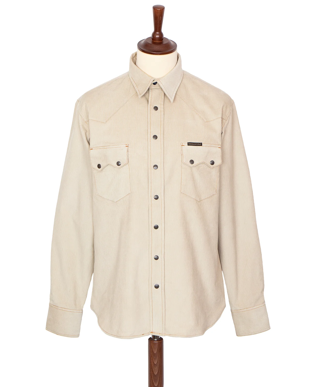 Indigofera Ryman Corduroy Shirt, White
