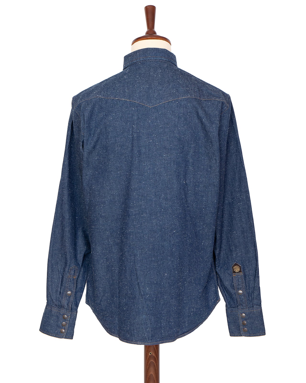 Indigofera Ryman Denim Shirt, Neppy Indigo - Image 5
