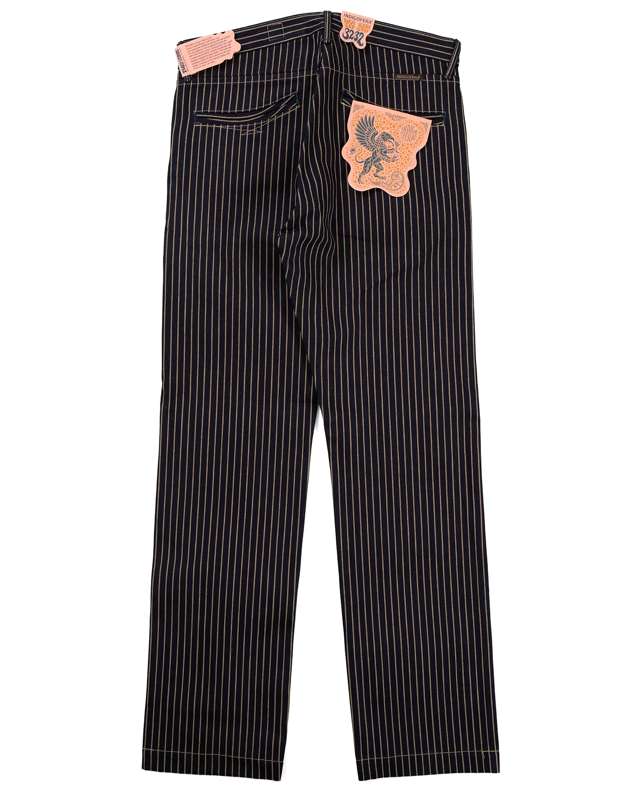 Indigofera Swearengen Pants, Single Stripe Indigo - Image 2