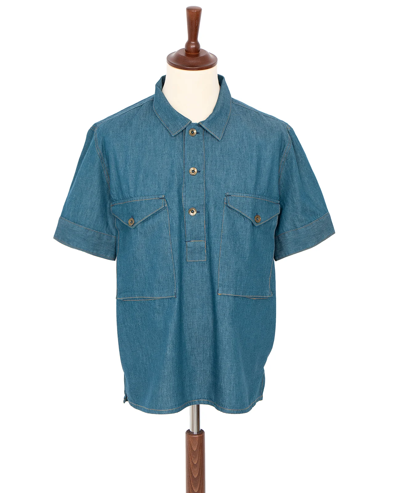 Indigofera Teeter Shirt, Cordova Denim, Petrol