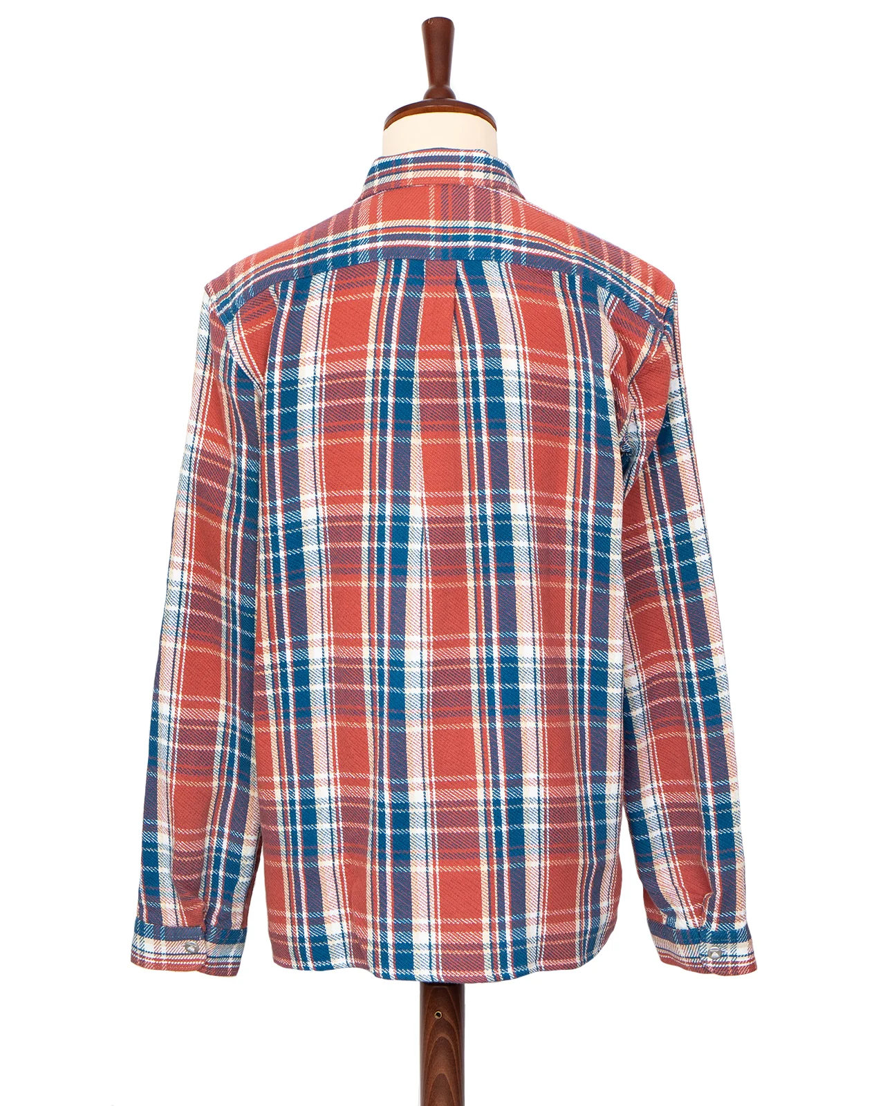 Indigofera Webster Shirt, Cotton Flannel, Blue/White/Pink - Image 4