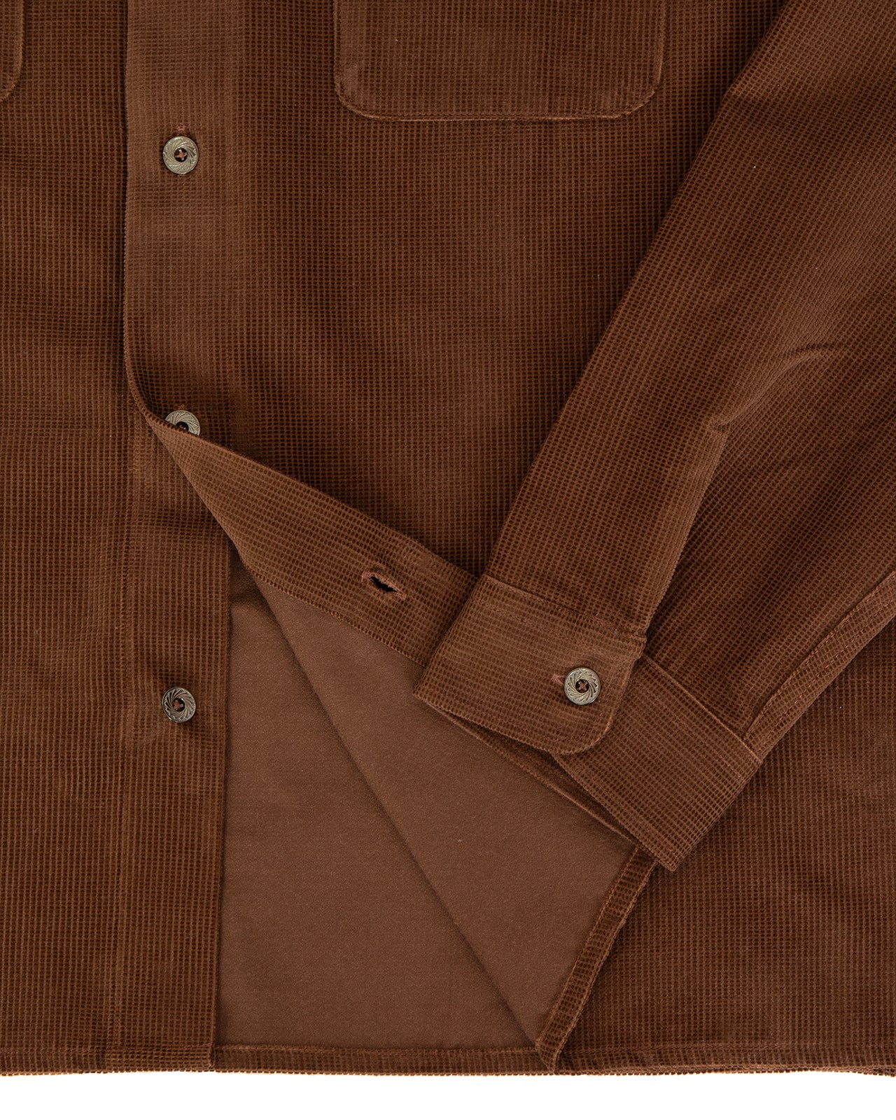 Indigofera Webster Shirt, Square Corduroy, Rust - Image 3