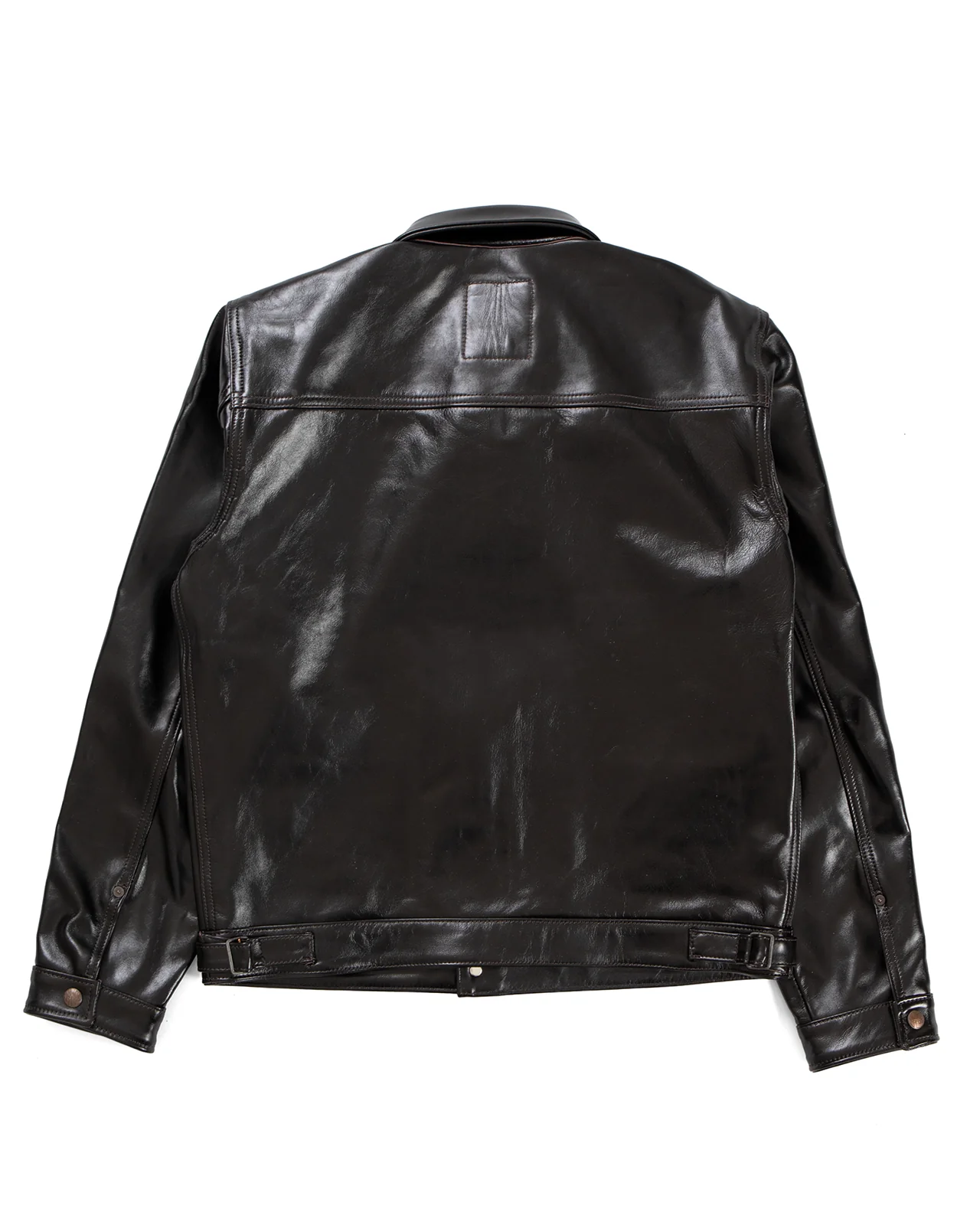 Indigofera Wibaux Leather Jacket, Blackish Brown - Image 5
