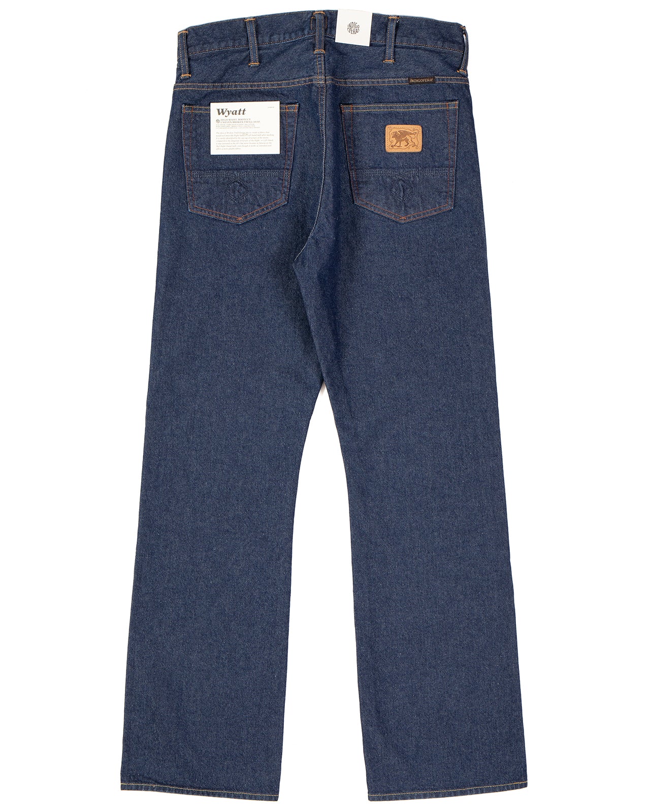 Indigofera Wyatt Jeans, Uneven Broken Twill Rinsed - Image 3