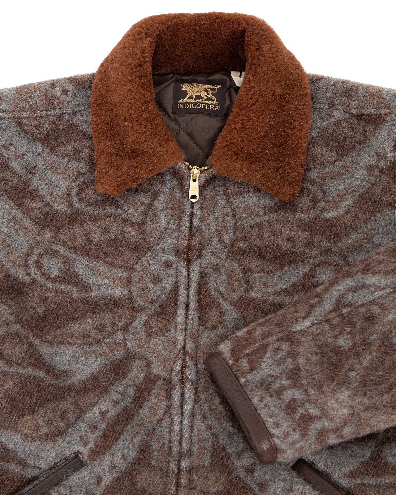 Indigofera x Björn Atldax Bannack Wool Jacket, Dia De Muertos - Image 4