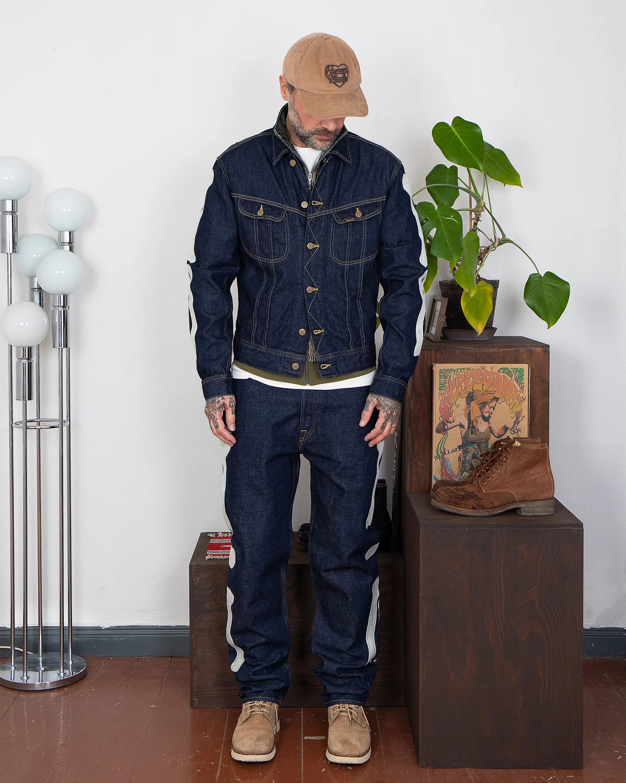 Kapital 12,5oz Denim Mexican Tuxedo 5P Okagilly - Image 2