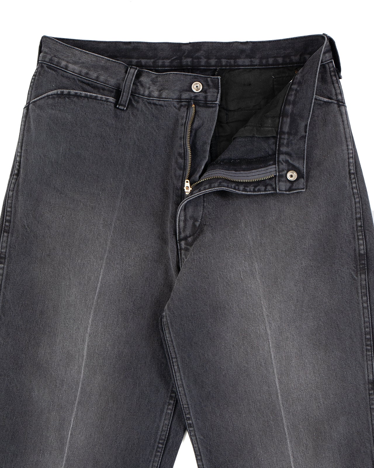 Kapital 14oz Black x Black Denim 5P Frisko (Center Pleat) - Image 4