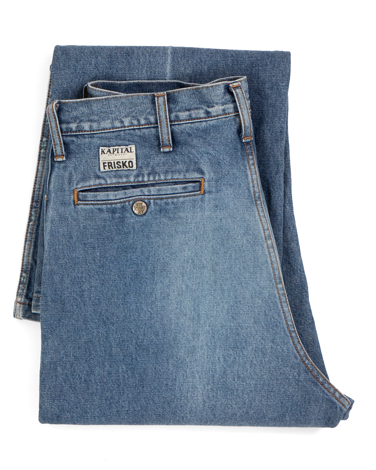 Kapital 14oz Denim 5P Frisko (Center Pleat) - Image 6