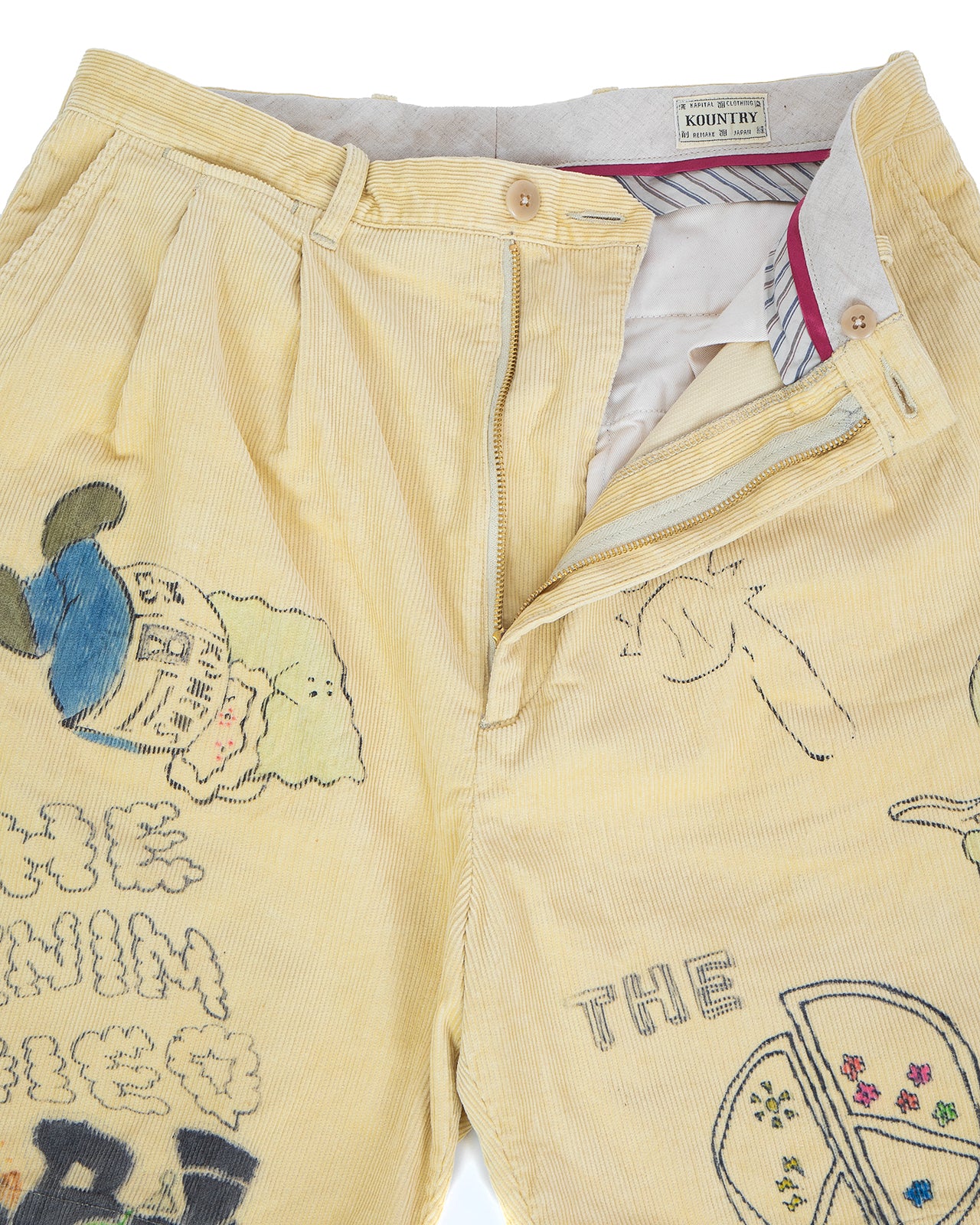 Kapital 14W Corduroy Ivy Short Pants, Memorial Paint Model - Image 4