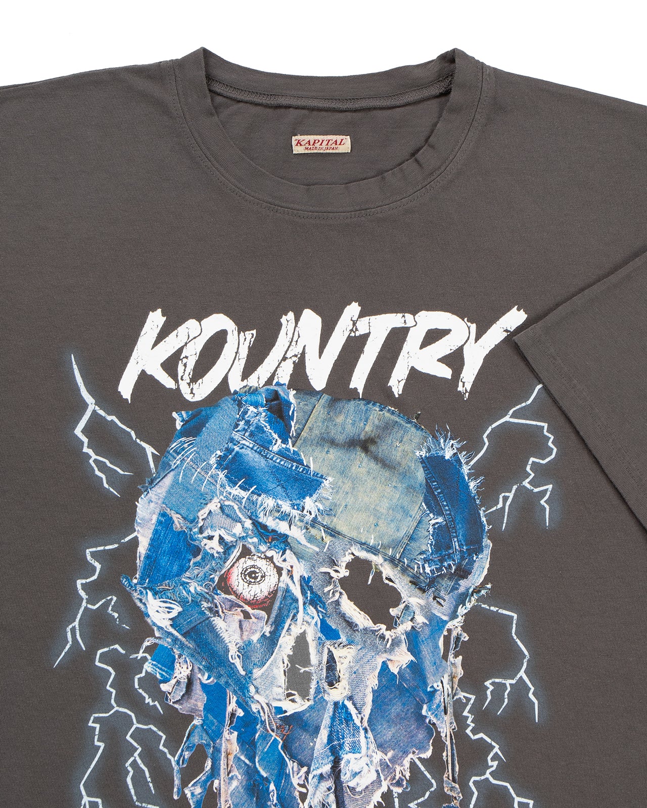 Kapital 20/-Jersey Crew T (Denim Face) - Image 3