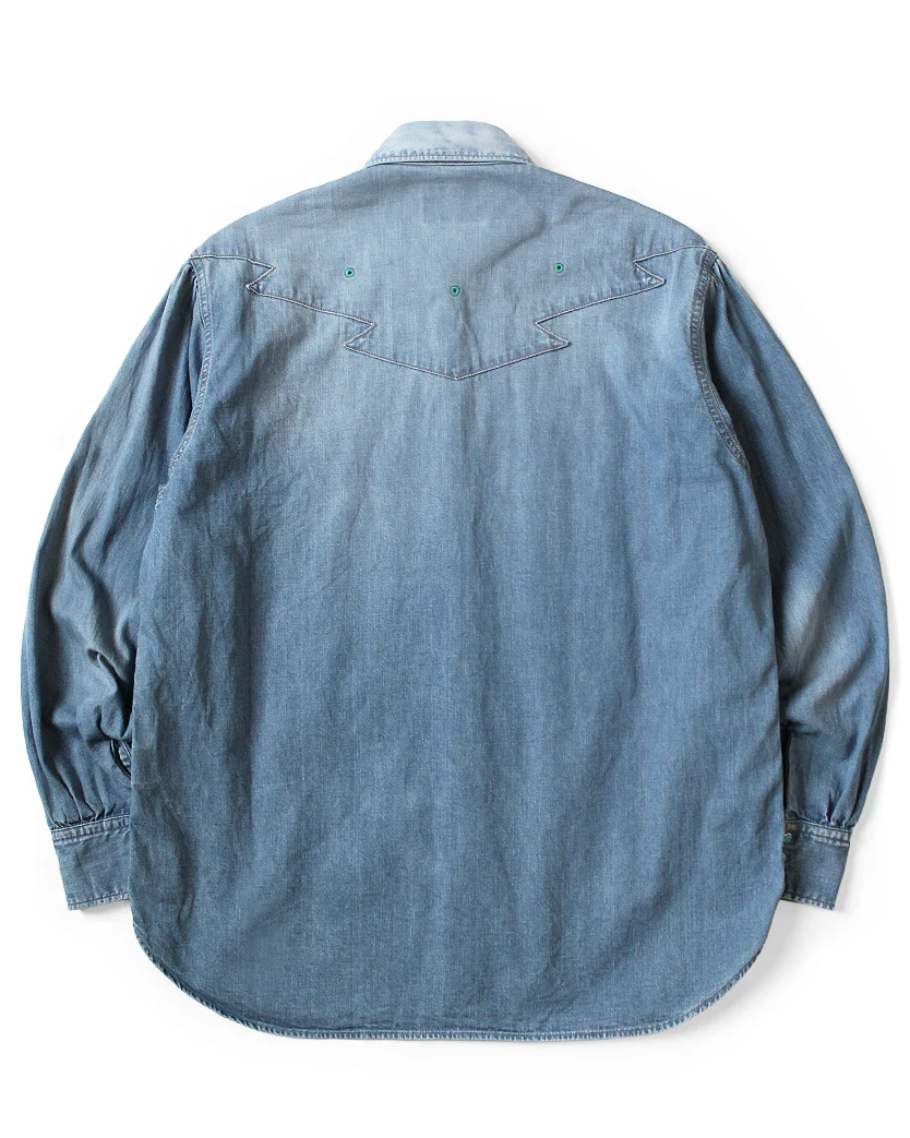 Kapital 8oz Denim Thunderbird Husky Western Shirt - Image 5