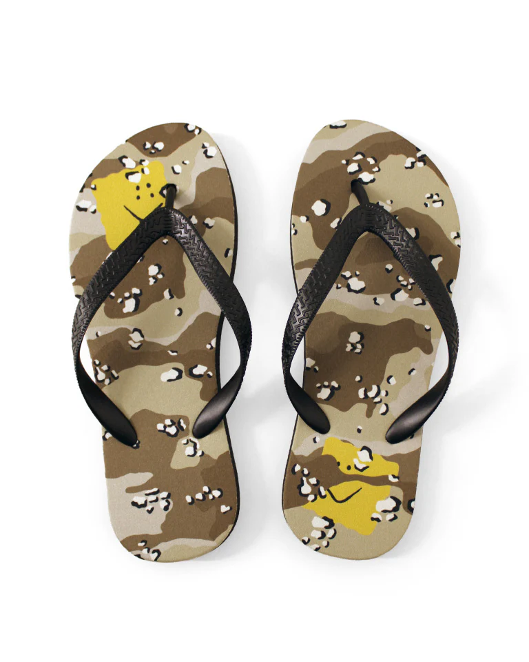 Kapital Choco-Chip Camo Flip Flops