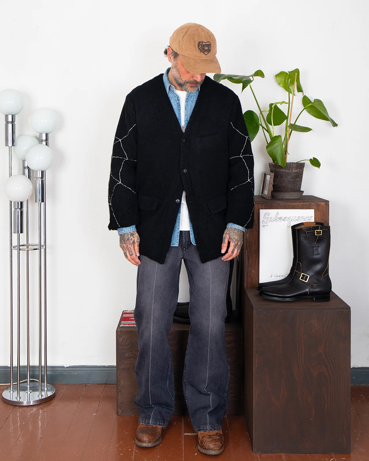 Kapital Fulling Wool Casa Jacket (KOUNTRY Dream Catch), Black - Image 6