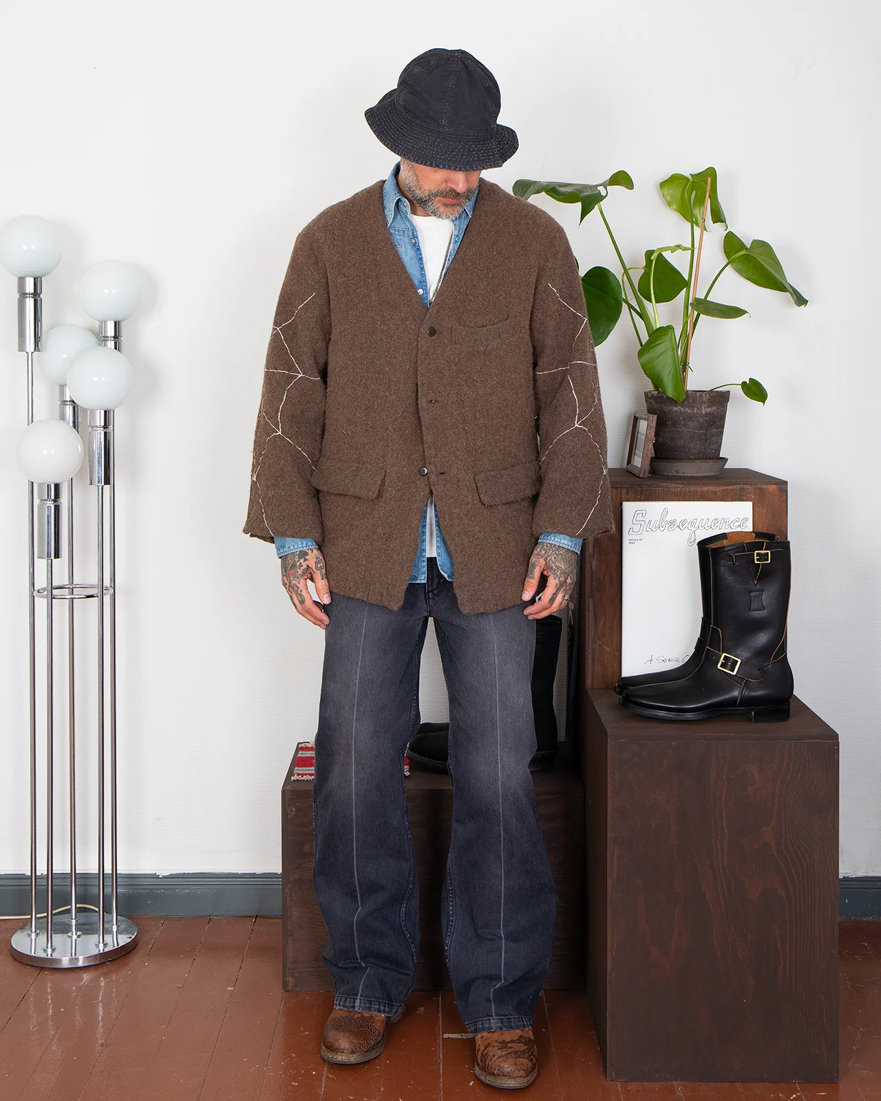 Kapital Fulling Wool Casa Jacket (KOUNTRY Dream Catch), Brown - Image 6