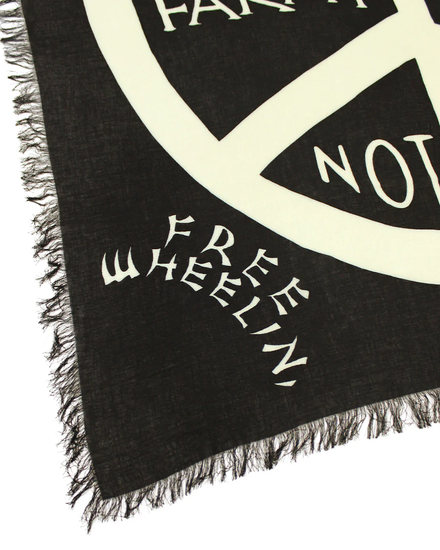 Kapital Rayon Fringed Square Stole (Giant Peace) - Image 2