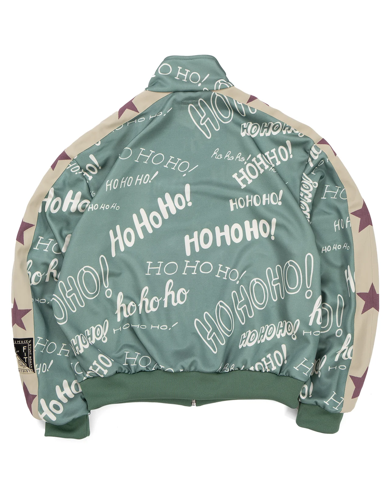 Kapital Smooth Jersey HO-HO-HO Track Jacket, Green - Image 4
