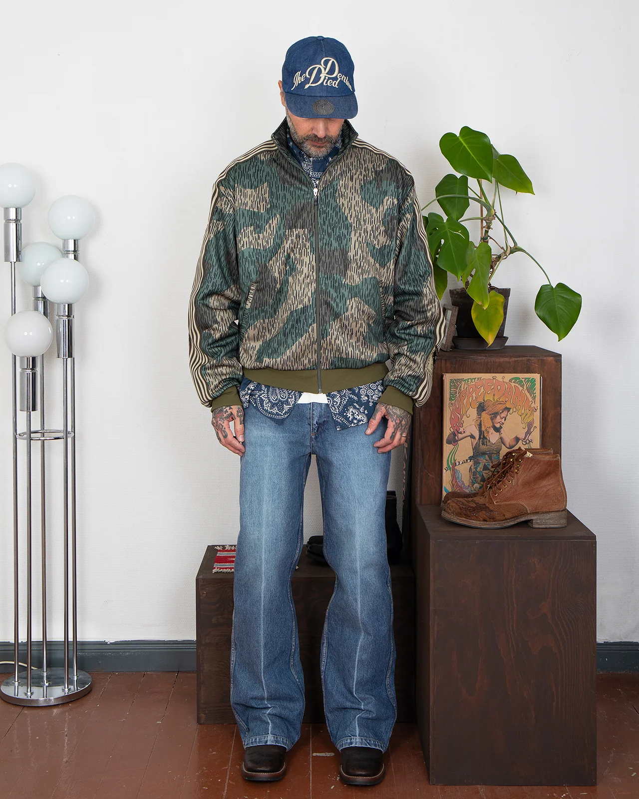 Kapital Smooth Jersey Rain Camo Track Jacket - Image 2